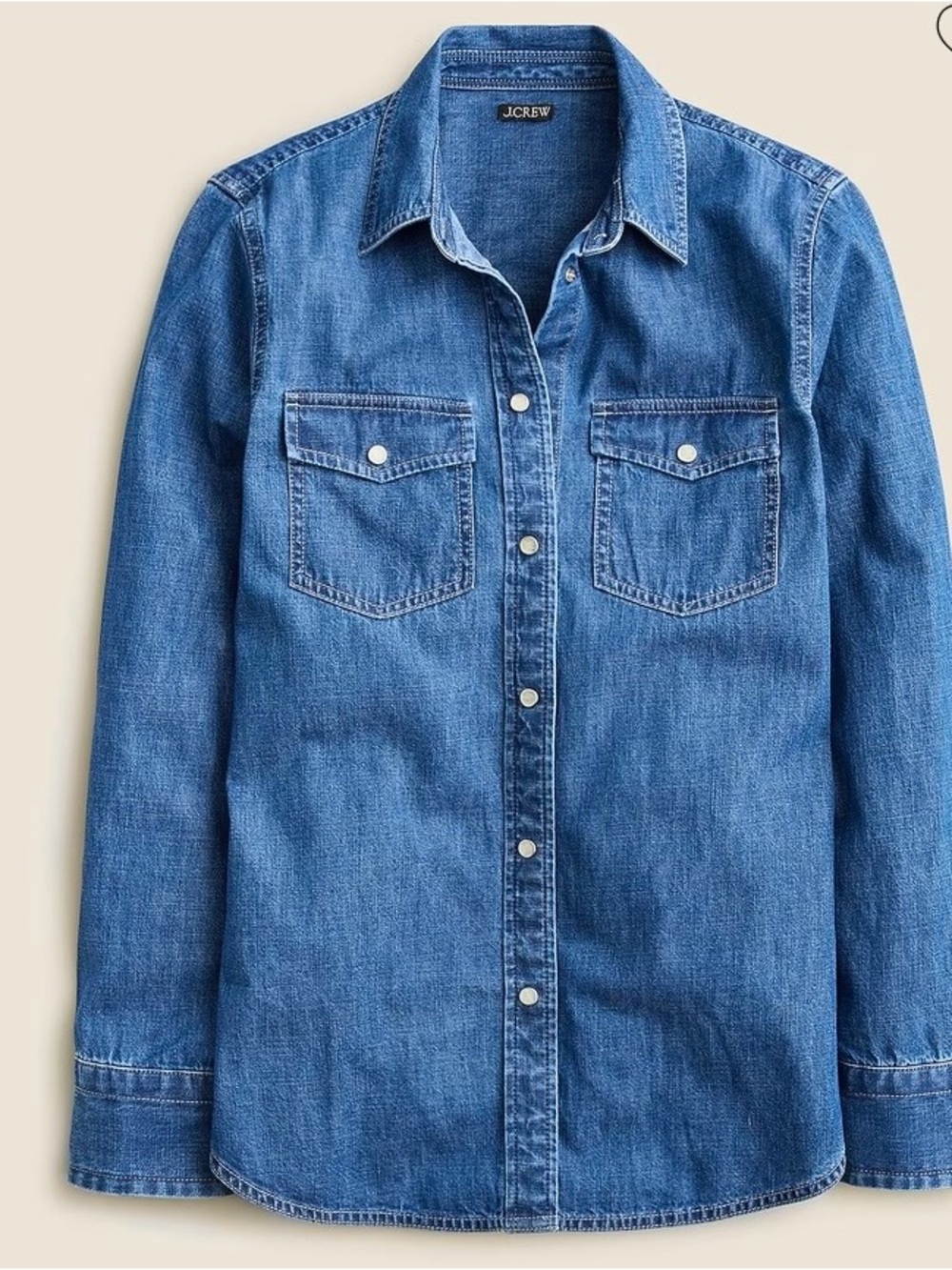 J.Crew Wren slim fit denim shirt, size 4